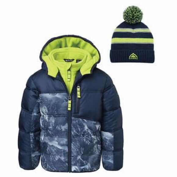 Snozu Kids' Jacket w/Hat, Blue
